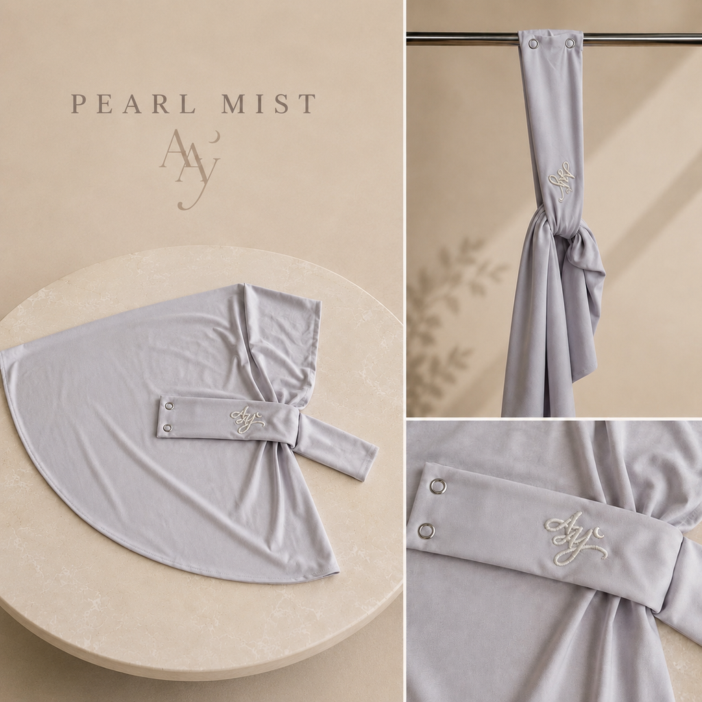 AAY Ease Signature Instant Hijab – Pearl Mist